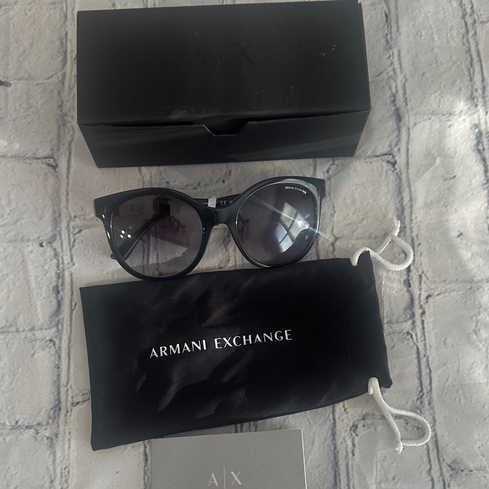 Armani Exchange Classic Black Sunglasses